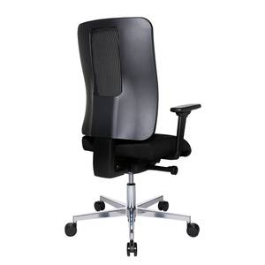Bureaustoel Sitness Open X Deluxe I mesh/geweven stof - zwart/chroomkleurig