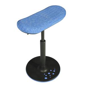 Bürohocker Sitness H2 Webstoff / Kunststoff - Blau