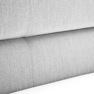 Gestoffeerd bed LOTTE Geweven stof Meara: Lichtgrijs - 160 x 200cm
