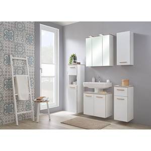 Meuble haut Quickset 931 Blanc / Imitation chêne