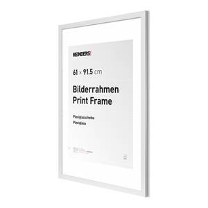 Cadre photo moderne Matière plastique / MDF - 61 x 91,5 cm - Blanc