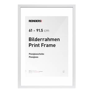 Cadre photo moderne Matière plastique / MDF - 61 x 91,5 cm - Blanc