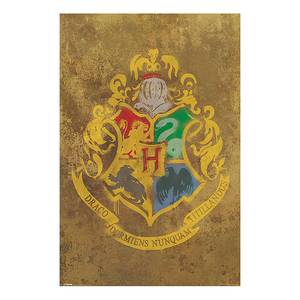 Tableau déco Hogwarts Papier / MDF - Vert