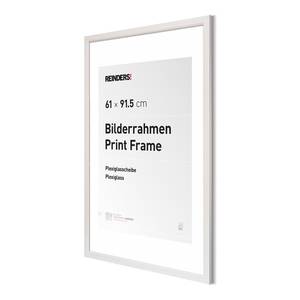 Cadre photo romantique Matière plastique / MDF - 61 x 91,5 cm - Blanc