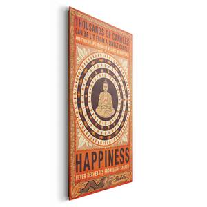 Tableau déco Happiness Papier / MDF - Multicolore
