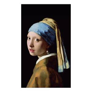 Leinwandbild Jan Vermeer I Textil / MDF - Braun