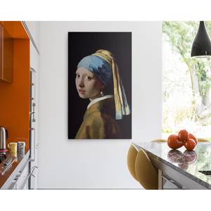 Canvas-afbeelding Jan Vermeer I textiel/MDF - bruin