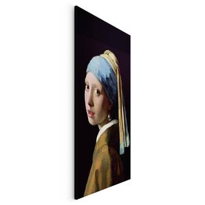Leinwandbild Jan Vermeer I Textil / MDF - Braun