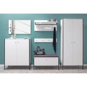 Wandgarderobe Parenzo hoogglans wit/wit