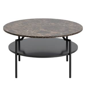 Tavolino da salotto Borgloon Effetto marmo marrone