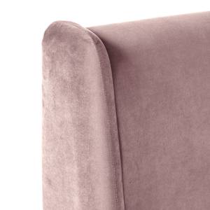 Letto imbottito Limmer Tessuto effetto velluto - Mauve - 160 x 200cm