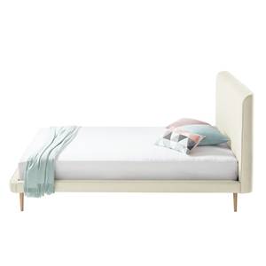 Gestoffeerd bed Eden Hill Geweven stof - Beige - 140 x 200cm