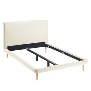 Gestoffeerd bed Eden Hill Geweven stof - Beige - 140 x 200cm