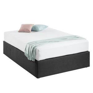 Gestoffeerd bed EL Ancor Geweven stof - Antraciet - 180 x 200cm