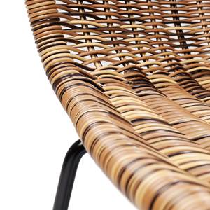 Chaises Sansibar Polyrotin / Acier - Marron / Noir