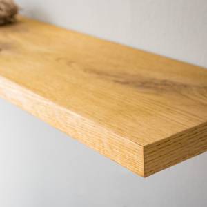 Wandplank Tenabo fineer van echt hout - knoestig eikenhout - Breedte: 120 cm