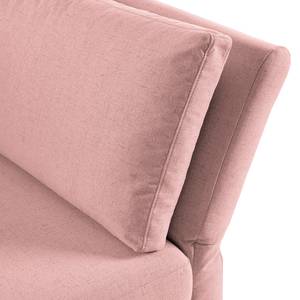 Chaise longue Hillarys II geweven stof - Mauve - Breedte: 101 cm - Armleuning vooraanzicht links