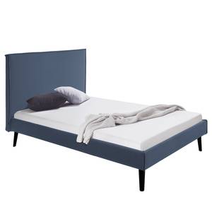 Gestoffeerd bed Venla geweven stof - Jeansblauw - 160 x 200cm