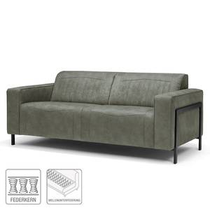 Sofa Underwood (2,5-Sitzer) Antiklederlook - Grau