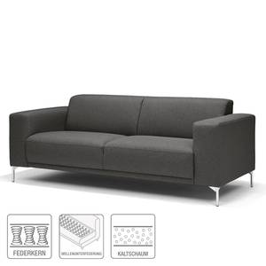 Sofa Stunz (2,5-Sitzer) Webstoff - Schwarz