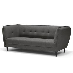 Sofa Muno (3-Sitzer) Webstoff - Schwarz