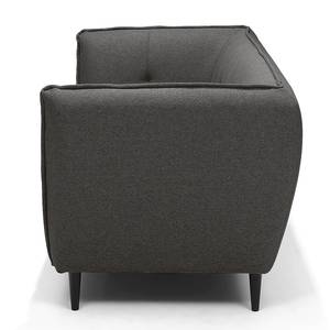 Sofa Muno (3-Sitzer) Webstoff - Schwarz