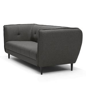 Sofa Muno (3-Sitzer) Webstoff - Schwarz