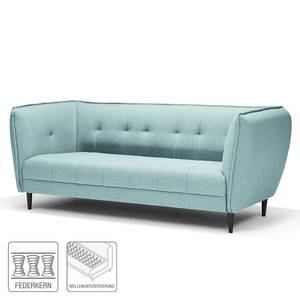 Sofa Muno (3-Sitzer) Webstoff - Eisblau