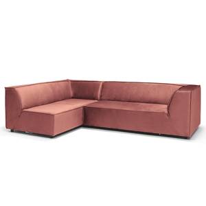 Ecksofa Horath Samt - Altrosa