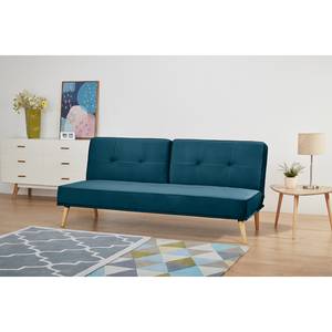 Divano letto Bardon velluto - Color blu marino