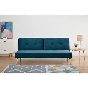 Schlafsofa Bardon Samt - Marineblau