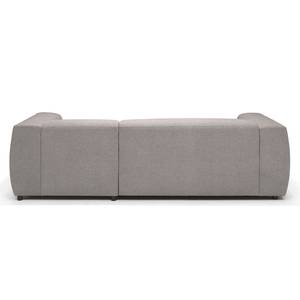 Ecksofa Tangua Webstoff - Platin - Longchair davorstehend rechts