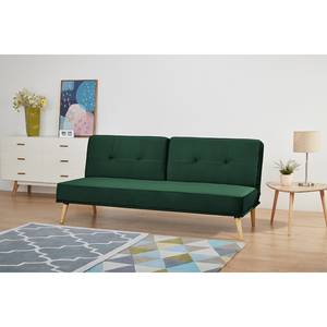 Divano letto Bardon velluto - Verde antico