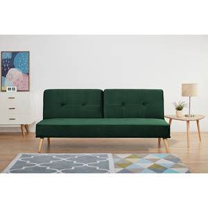 Divano letto Bardon velluto - Verde antico