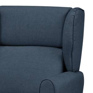 Fauteuil bergère Boddin Tissu - Tissu Nims: Bleu jean