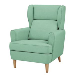 Fauteuil bergère Boddin Tissu - Tissu Nims: Gris menthe