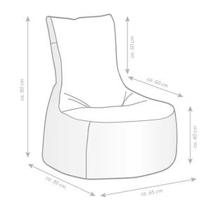 Gartensessel Swing Polyacyrl - Grau