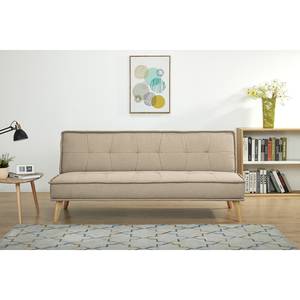 Divano letto Tournon Tessuto - Beige