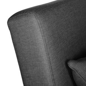 Fauteuil convertible ELANDS Tissu - Tissu Nims: Gris foncé - Hêtre clair