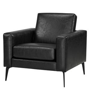 Fauteuil Crove Imitation cuir - Noir