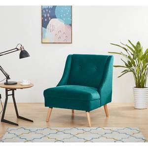 Fauteuil Buxin I Velours - Turquoise