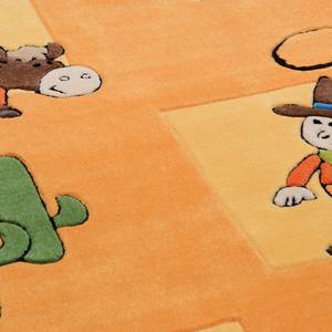 Tapis enfant Cowboy Fun Tissu - Orange - 120 x 180 cm