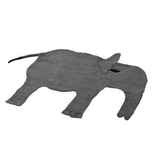 Vilt-vloerkleed Elephant Area natuurvezels - grijs - 100 x 130 cm
