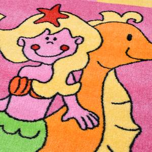 Kinderteppich Mamba Mermaid Webstoff - Pink / Orange - 120 x 180 cm