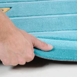 Tapis enfant Small & Hungry Tissu - Turquoise - 120 x 180 cm