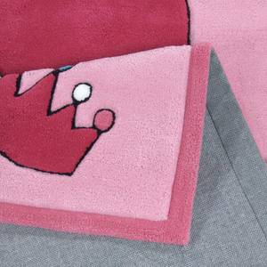 Tapis enfant Little Princess Tissu - Rose vif - 100 x 160 cm