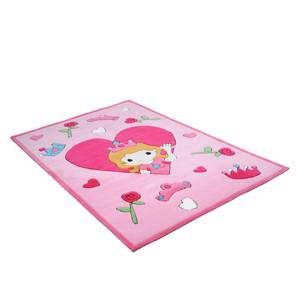 Kinderteppich Little Princess Webstoff - Pink - 120 x 180 cm