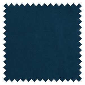 Canapé d’angle Torquay II Velours - Bleu marine - Méridienne longue à gauche (vue de face)
