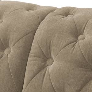 Ecksofa Torquay III Microfaser - Cappuccino - Ottomane davorstehend links