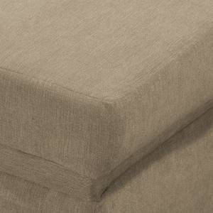 Ecksofa Torquay III Microfaser - Cappuccino - Ottomane davorstehend links